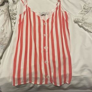 Pink and white striped top bought it at Nordstrom's rack. never worn
